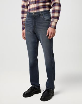 Wrangler Greensboro Medium Stretch Straight Jean Ocean Storm
