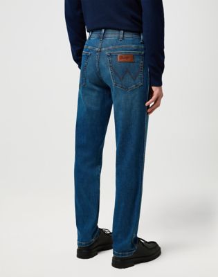 Jeans Uomo Wrangler Texas Slim - Taglio Adatto, Tessuto Elasticizzato In Cotone, Comodi E Stilosi
