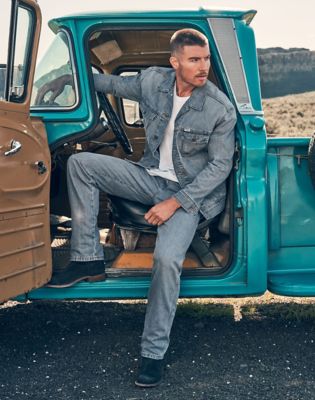 Frontier Non Stretch Relaxed Straight Jean in Light Ice alternative view