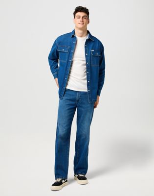 Loose Straight Jean in Retro Blue alternative view 3