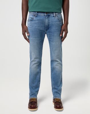 Wrangler Larston Medium Stretch Slim Tapered Jean Indigo Valley