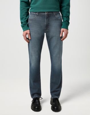 Wrangler Larston Medium Stretch Slim Tapered Jean Ocean Storm
