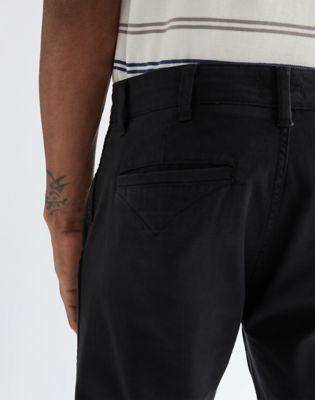 Regular Chino Trousers in Black