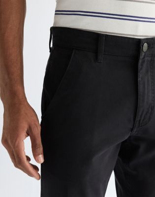 Regular Chino Trousers in Black