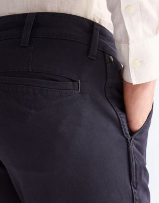 Regular Chino Trousers in Dark Navy