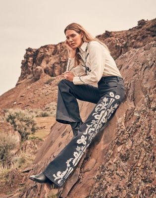 Wrangler 70S Flare Pant Dark Navy