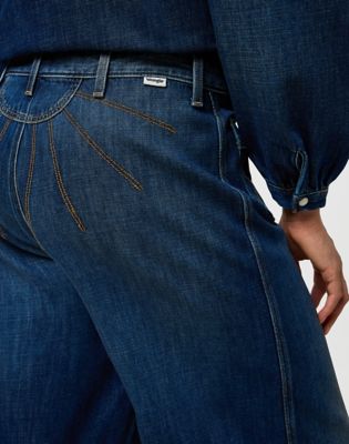 High Rise Loose Denim Trouser in Homestead Haze alternative view 3
