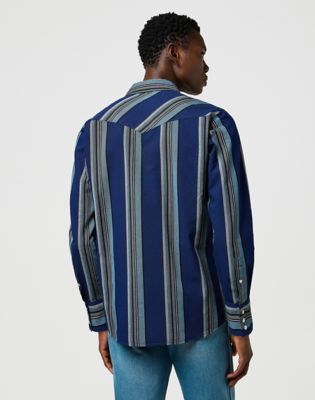 Regular Western Indigo Shirt in Vintage Blue alternative view