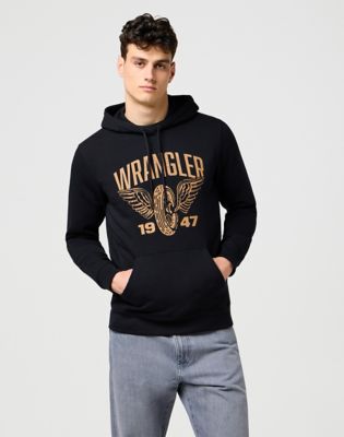 Wrangler Regular Americana Hoodie Black