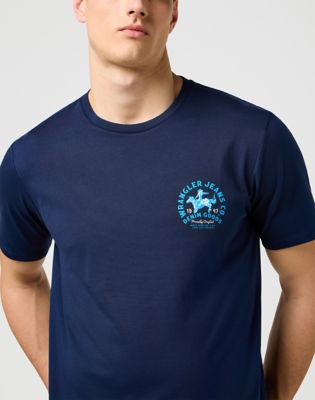 Regular Small Graphic Tee in Navy alternative view 3