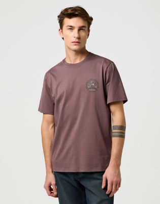 Regular Small Graphic Tee in Peppercorn main view