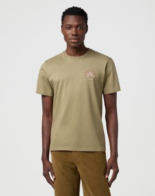 Regular Small Graphic Tee in Aloe main view