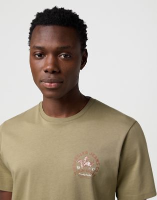 Regular Small Graphic Tee in Aloe alternative view 3