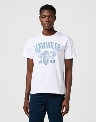 Regular Americana Tee in Worn White