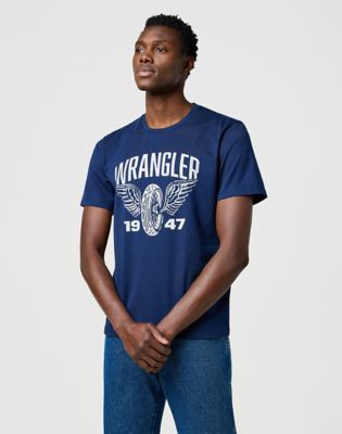 Regular Americana Tee in Navy