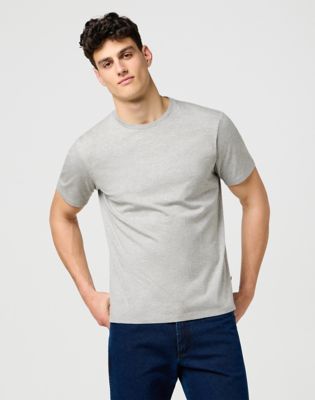 Wrangler 3 Pack Regular Tees White Grey Black