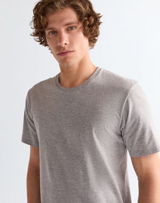 3 Pack Regular Tees in White, Grey & Black