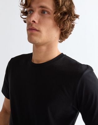 3 Pack Regular Tees in White, Grey & Black
