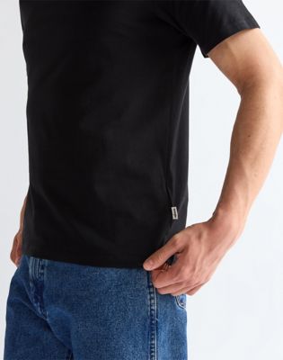 3 Pack Regular Tees in White, Grey & Black