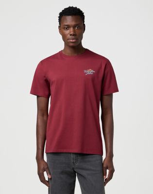 Wrangler Relaxed Graphic Tee Ruby Wine