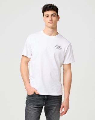 Relaxed Embroidery Tee in Worn White alternative view 2