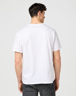 Relaxed Embroidery Tee in Worn White alternative view 3