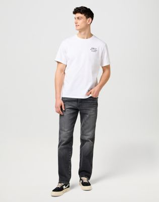 Relaxed Embroidery Tee in Worn White alternative view 5