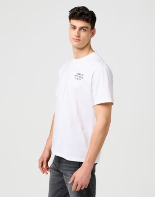 Relaxed Embroidery Tee in Worn White alternative view 6
