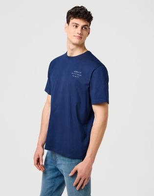 Relaxed Embroidery Tee in Navy alternative view 4