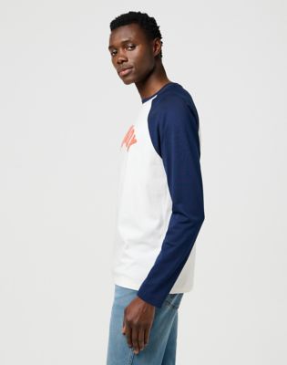 Long Sleeve Regular Baseball Tee in Black Iris alternative view 4