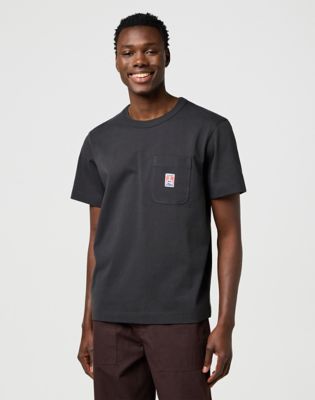 Casey Jones Relaxed Pocket Tee in Faded Black main view