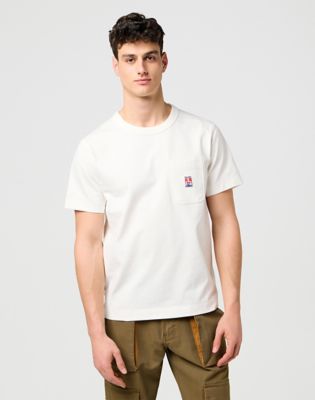 Casey Jones Relaxed Pocket Tee in Worn White main view