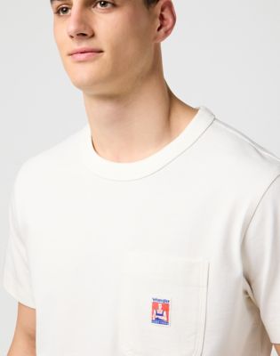 Casey Jones Relaxed Pocket Tee in Worn White alternative view 3
