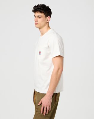 Casey Jones Relaxed Pocket Tee in Worn White alternative view 4