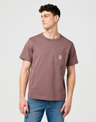 Casey Jones Relaxed Pocket Tee in Peppercorn main view