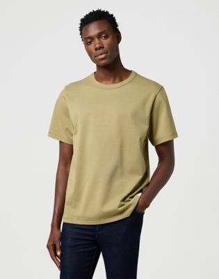 Short Sleeve Relaxed Solid Tee in Aloe
