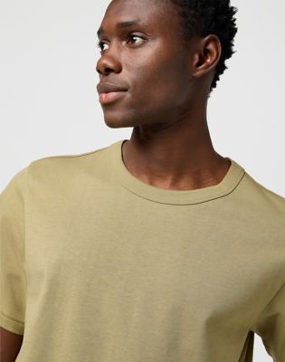 Short Sleeve Relaxed Solid Tee in Aloe alternative view 3