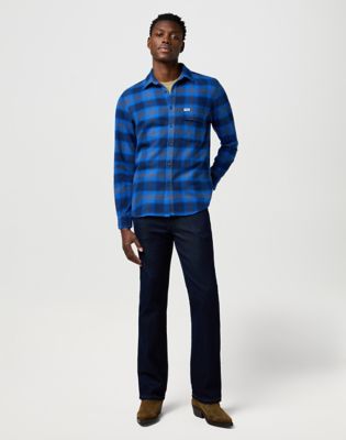 Regular 1 Pocket Indigo Shirt in Icy Indigo alternative view 2