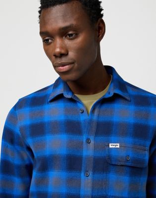 Regular 1 Pocket Indigo Shirt in Icy Indigo alternative view 3