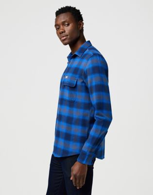 Regular 1 Pocket Indigo Shirt in Icy Indigo alternative view 4