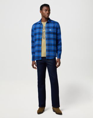 Regular 1 Pocket Indigo Shirt in Icy Indigo alternative view 5