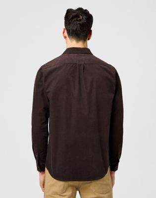 Regular 1 Pocket Corduroy Shirt in Mole alternative view