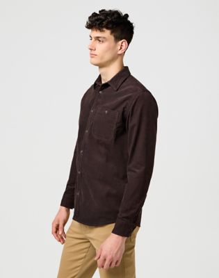 Regular 1 Pocket Corduroy Shirt in Mole alternative view 4