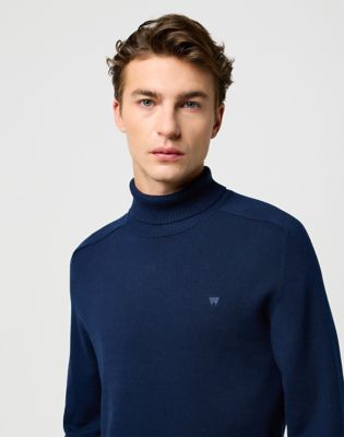 Regular Turtleneck in Navy alternative view 3