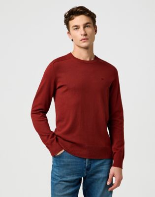 Regular Knit Sweater in Fired Brick main view
