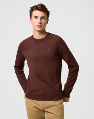 Regular Knit Sweater in Mahogany