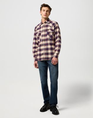 Regular Western Shirt in Birch Blue alternative view 2