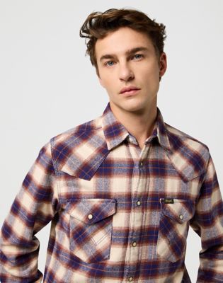 Regular Western Shirt in Birch Blue alternative view 3