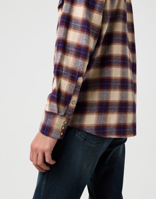 Regular Western Shirt in Birch Blue alternative view 4