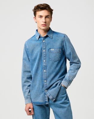Regular 1 Pocket Shirt in Indigo Valley main view